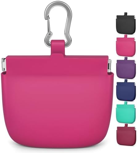 1 Cup Silicone Dog Training Treat Pouch (Hot Pink)