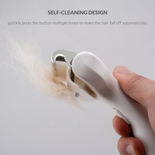 One Press Self Cleaning Dog Brush for Shedding Undercoat Deshedding Rake