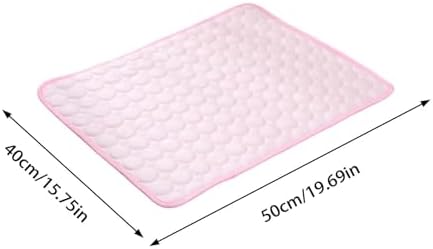 Dog Cooling Mat 2.0, Washable and Portable Pad Self Folding Pad for Dog & Cat, Indoor & Outdoor Summer Cooling Mat for All Pets, Keep Dogs and Cats Cool and Comfortable (Pink, Small)