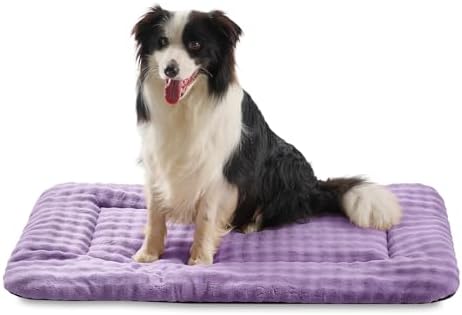 Dog Bed Mat Crate Pad for Large Dogs, Dusty Purple, 36"x 23"