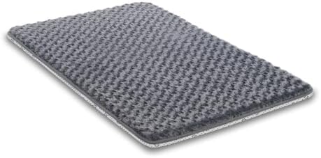Dog Bed for Crate, High Resilience Foam Pad Mat Bed, 29x18, Dark Grey