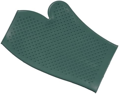 Tough1 Rubber Grooming Glove - Hunter Green