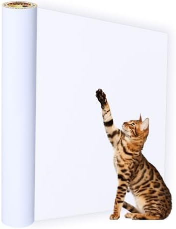 Anti Cat Scratch Furniture Protector, Transparent Self-Adhesive Couch Furniture Protectors from Cats Scratching Claws, Cat Scratch Couch Protector (13" x 168")