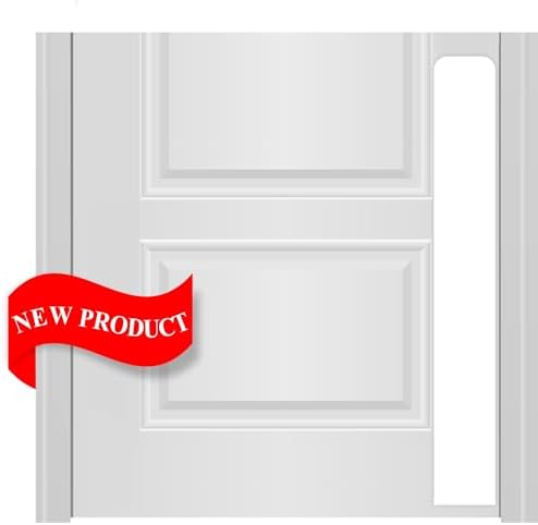 Deck the Door Decor Dog Scratch Door Protection Plate - Elegant Anodized Aluminum for All Door Types. Pet-Safe with Polished Edges and Rounded Corners. 3M Adhesive Mount - Minimalist White 6x30in