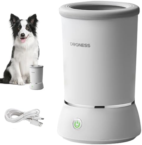 DOGNESS Automatic Dog Paw Cleaner Cup Paw Washer for Small & Medium Dogs
