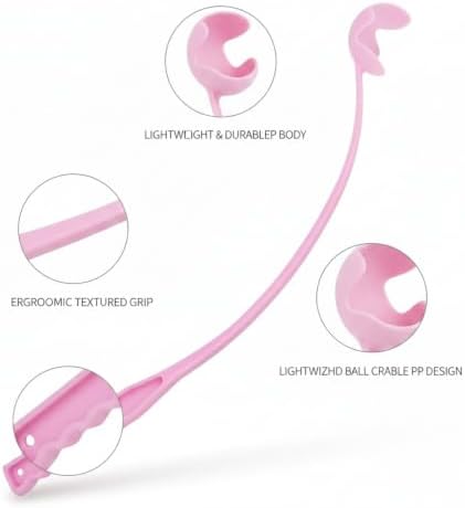 Manual Ball Launcher, 13-Inch Lever Arm for Outdoor Fetch, Lightweight PP Plastic Thrower