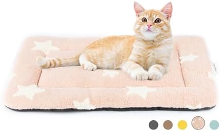 Mora Pets Cat Beds for Indoor Cats Washable Cat Mat Bed Flat Dog Crate Pad