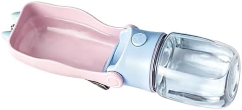 Dog Travel Water Bottle 320ml Leakproof Drinker Dispenser with Strap
