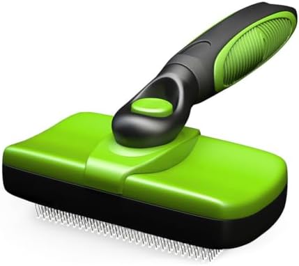 HEEPDD Self Cleaning Slicker Brush, One Button Clean, Rounded Pins