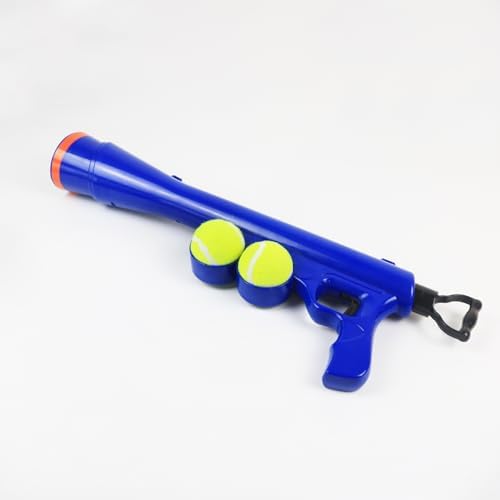 Tennis Ball Launcher for Dogs, Launches 30+ ft, Blue