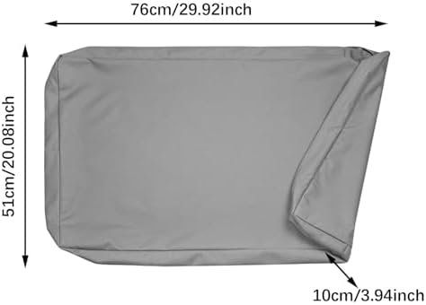 Dog Bed Cover Removable Crate Mattress Protector Pet Cushion Oxford Cloth Zippered Mattress Pad Washable Suitable for Dog Cage Training Travel, S