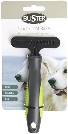 Kruuse Buster Undercoat Rake Brush Small – Gentle Deshedding Tool for Dogs with Thick or Double Coats