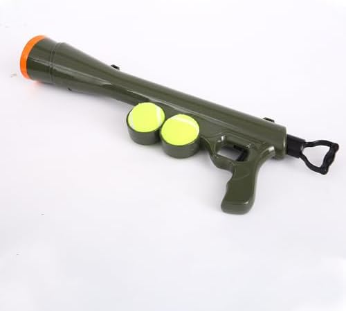 Tennis Ball Launcher for Dogs, Launches 30+ ft, Green