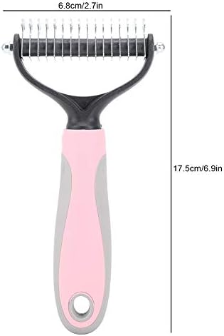 Pet Grooming Rake, Deshedding Dematting Tool Extra Wide Dog Grooming Brush Pet Deshedding Dog Brush Cat Brushes Grooming Tool Pet Grooming Combo Hair Brush for Dogs Cats (Small Size)