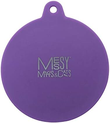 Messy Mutts Silicone Universal Can Cover, Fits 3 Can Sizes, Purple