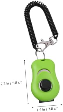 UPKOCH PET Training Clicker Adjustable Sound Trainer for Dogs Puppies Button Clicker Wrist Strap for Obedience and Agility Training