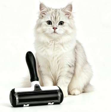 BISIA Reusable Self-Cleaning Pet Hair Remover Lint Roller, Cat & Dog Fur Removal Tool for Couch, Furniture, Carpet, Clothing, Bedding, Multi-Surface Portable Lint Remover
