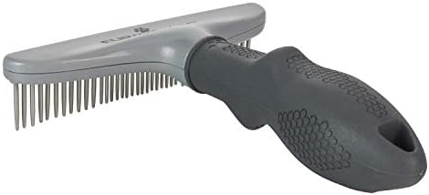 FURminator Grooming Rake Tool for Dogs & Cats With Thick Coats
