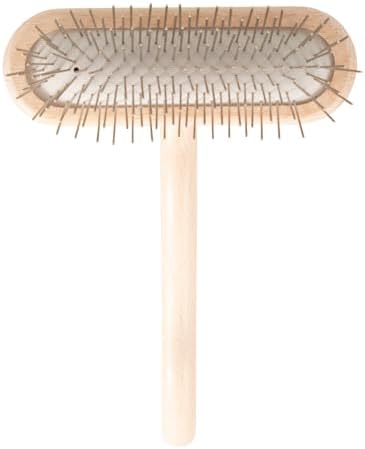 Chris Christensen Original Series 27 mm T-Brush - Dog & Cat Grooming Brush, Groom Like a Professional, Stainless Steel Pins, Lightweight Beech Wood Body, Ground and Polished Tips