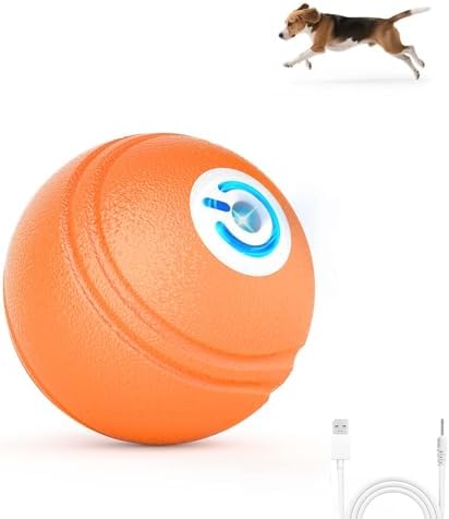 Medium Bouncy Fetch Balls for Dogs 20-60 lbs, Ultra Ball Dog Toy, Made from Durable Rubber, Floating Water Pet Toys, Medium, Cobalt Orange