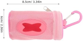 Dog Poop Bag Holder and Quick One-hand Access, Lightweight Oxford Cloth with Tear-resistant Design Pet Waste Bag Dispenser with Clip for Leash for Outdoor Pet Walking