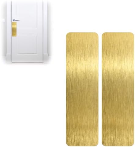 2 PCS 4"x14" Door Scratch Protector Dog, Self-Adhesive, Rounded Corners