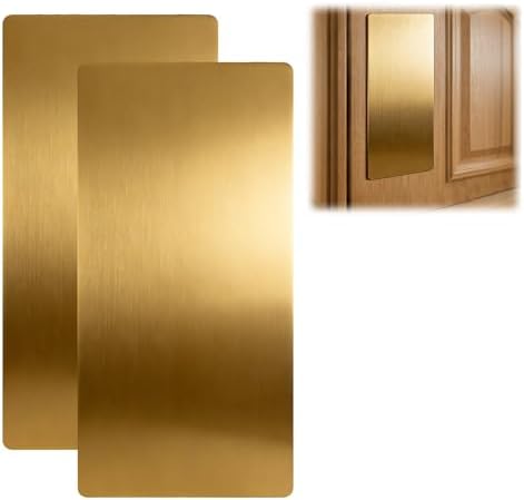Stainless Steel Self-Adhesive Kick Plate- 8"×16" 2 Pack
