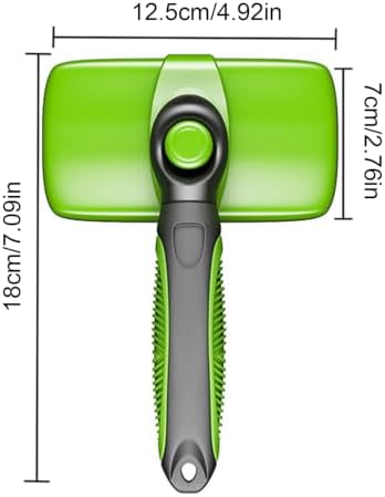 HEEPDD Self Cleaning Slicker Brush, One Button Clean, Rounded Pins