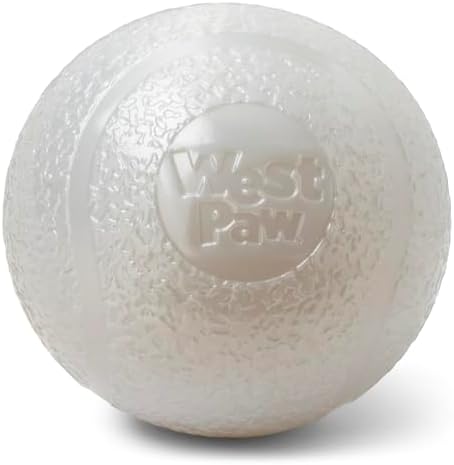 WEST PAW Boundr Ball Dog Fetch Toy – Bouncing Toys for Dogs, Fetch, Catch, Chewing, Play – Floatable, Recyclable Balls – Large Glow in The Dark
