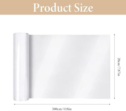 Door Protector from Dog Scratching 118"x7.87" Single Side Adhesive Protector Pet Training Tape Cat Scratch Door Protector for Door Frame Furniture Couch Walls (9.8Ft)