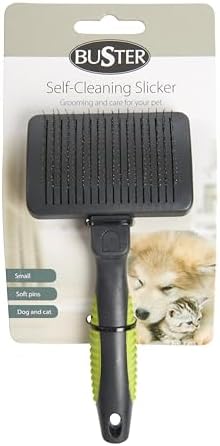 Kruuse Buster Small Premium Undercoat Rake – Fixed Pins for Gentle, Efficient Grooming