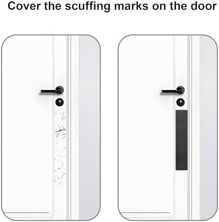 Dog Door Protector from Scratching, Steel Guard, Brushed Black 4"x16"