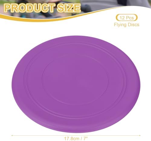 PATIKIL Flying Disc, Soft Silicone Colorful Flying Disk Flyer for Outdoor Sports Lawn