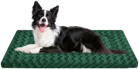 Dog Crate Pad Washable Cat Dog Pet Bed for Crate kennel Large Mat 36inGreen