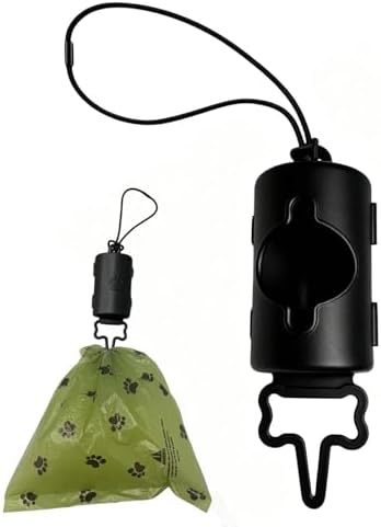 Dog Waste Bag Holder with Lanyard Portable Lightweight Hands-Free