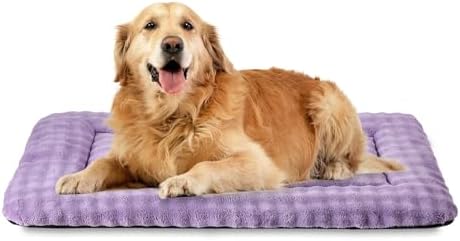 Dog Bed Mat Crate Pad for Large Dogs, Dusty Purple, 42"x 28"