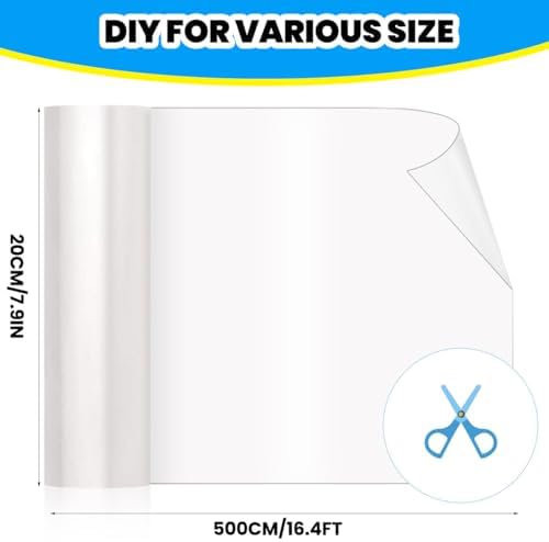 Cat Scratch Furniture Protector: Cat Anti Scratch Tape - Door Protector from Dog Scratching - Clear Training Self Adhesive Tape for Carpet, Sofa, Couch, Door (197in x 7.9in)