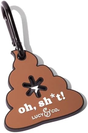 Lucy & Co Poop Clip for Pups – Hands-Free Dog Waste Bag Holder – Silicone Doggy Leash Accessories, Pooper Scooper Essentials for Walking in the City, Hiking at the Park & More