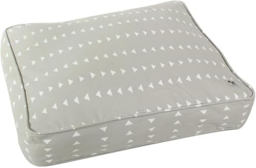 Molly Mutt Light Gray Dog Crate Pad Cover, 100% Cotton, 36"x24"x2.5"