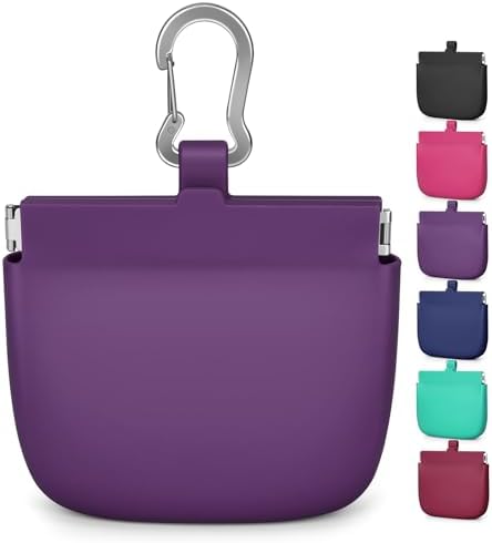 1 Cup Silicone Dog Training Treat Pouch(Purple)