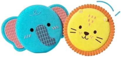 Dog Plush Toy Cartoon Flying Disc Toy Small Dog Teeth Grinding Toy Fit for Bite-Resistant Puppy Pet Product(Blue-1pcs)