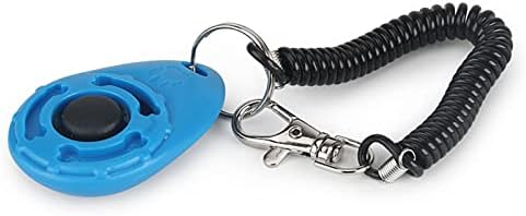 2 Pack Dog Training Clickers, Dog Clicker with Wrist Strap Dog Training Tools, Colorful and Lightweight Pet Clicker Training for Dogs Cats Puppy(Pink+Dark Blue)