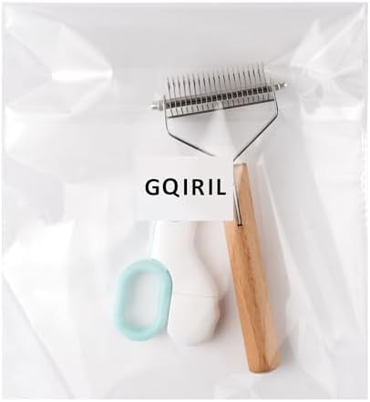 Undercoat Rake for Dogs Cats - 2-in-1 Deshedding Brush for Long Haired Pet, Dog Nail Clippers with Double Sided Dematting Shedding Comb, Matted Fur Removal Grooming Tool for Knots Mats Tangles