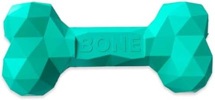 Natural Rubber Dog Bone Chew Toy, Treat Dispensing Toy for Medium Dogs (Blue-1 PC,Medium)