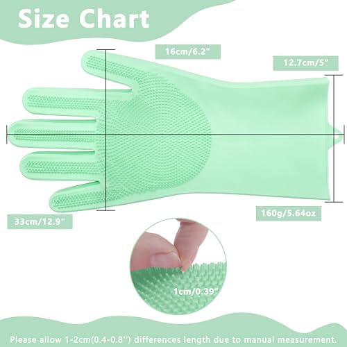 Pet Grooming Gloves—Dog Washing Gloves with High-Density Teeth