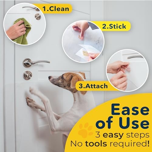 PROTECTO 2 Pack Door Protector from Dog Scratching, 35.5x24 - Door Guard