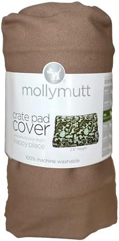 Molly Mutt Dog Crate Pad Cover, 100% Cotton Canvas Cover for Dog or Puppy Crate Bed, Durable, Washable, and Free of Harmful Chemicals, Pre-Shrunk, 48"x30"x2.5", Wild Horses