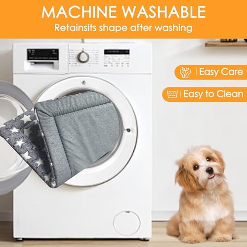 Dog Crate Pad Washable Cat Dog Pet Bed for Crate kennel Medium Mat 30inGray