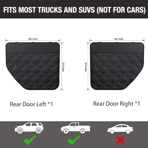 Surfcabin Dog Car Door Protector: 20% Larger Design for Trucks & Large SUVs