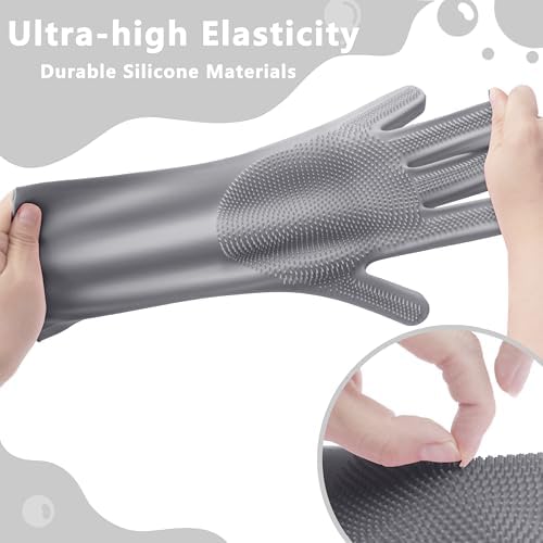Pet Grooming Gloves—Dog Washing Gloves with High-Density Teeth